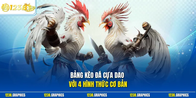 Bảng kèo đá cựa dao với 4 hình thức cơ bản