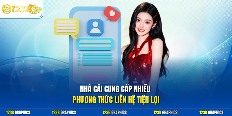 Nhà cái cung cấp nhiều phương thức liên hệ tiện lợi